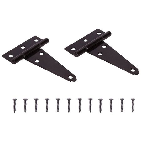 PROSOURCE T-Hinge Stl Fixpin Hd 4In Blk HTH-B04-C2PS